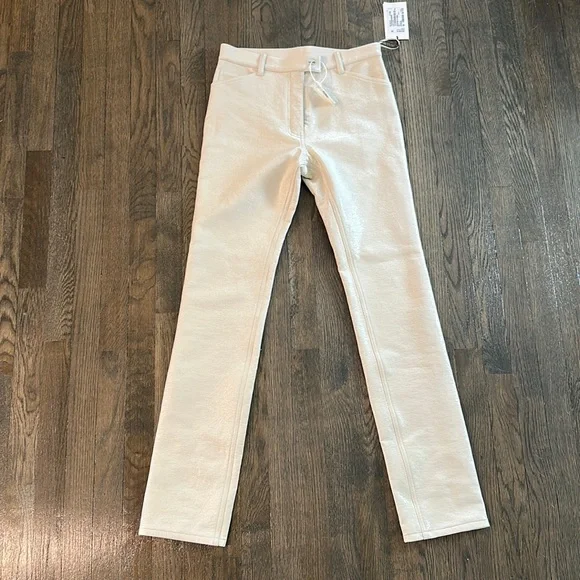 Courreges 5 pocket vinyl coated pants size 38 FR